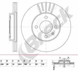 Тормозной диск BRECK купить